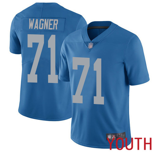 Detroit Lions Limited Blue Youth Ricky Wagner Alternate Jersey NFL Football #71 Vapor Untouchable